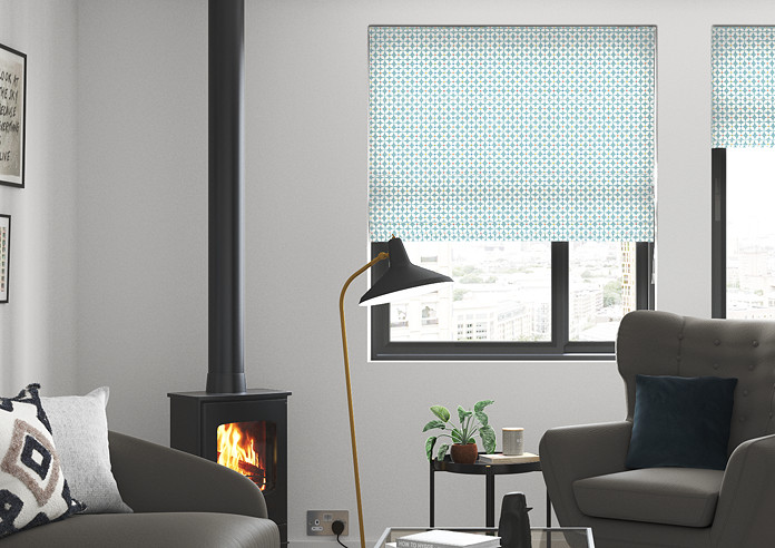 Zap, Azure - Roman Blind - Image 3